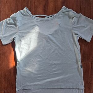 Women's Mint Green Loose Fit Puma Top - SIZE SMALL